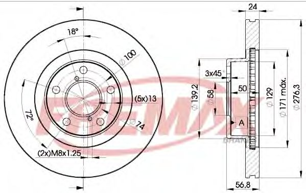 Размер дисков т4. FREMAX bd5618. FREMAX тормозные диски Drive. Толщина передних дисков Легаси. Субару 315 тормозной диск параметры.